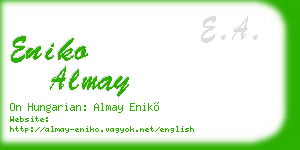eniko almay business card